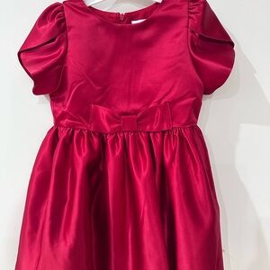 Hand Crafted Red Kids Formal Dress